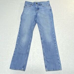 Hollister Jeans Men's W28 Blue Slim Straight Button Fly Low Rise Casual Denim